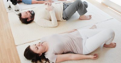Knie nach innen